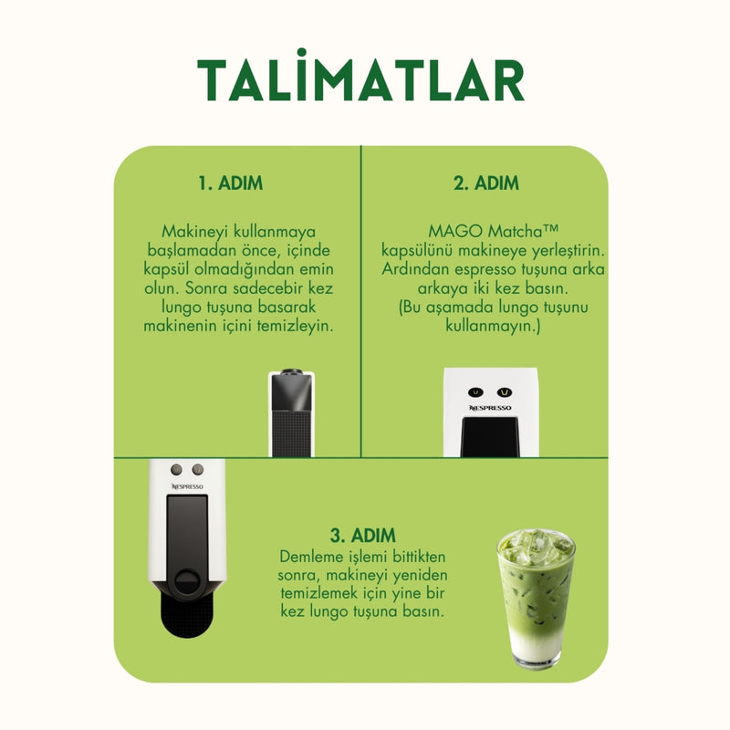 Tanışma Paketi: Sade-Çilek-Vanilya-Kolajenli Matcha Kapsülleri