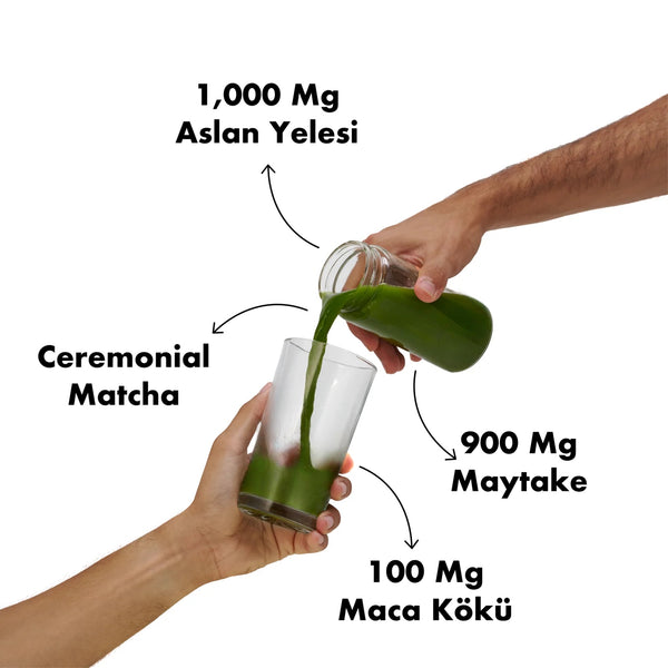 Fonksiyonel Mantar Takviyeli Ceremonial Grade Matcha