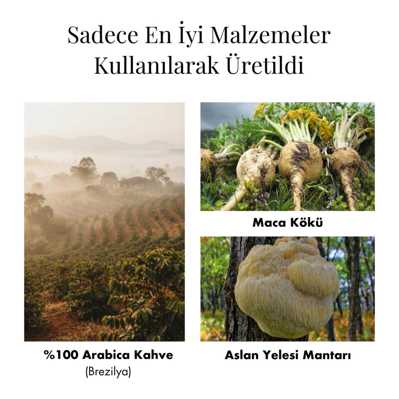 Fonksiyonel Mantar Takviyeli Arabica Çözünebilir Kahve