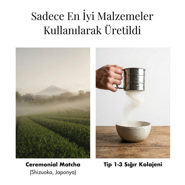 Kolajen Takviyeli Ceremonial Grade Matcha