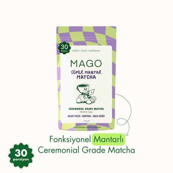 Fonksiyonel Mantar Takviyeli Ceremonial Grade Matcha