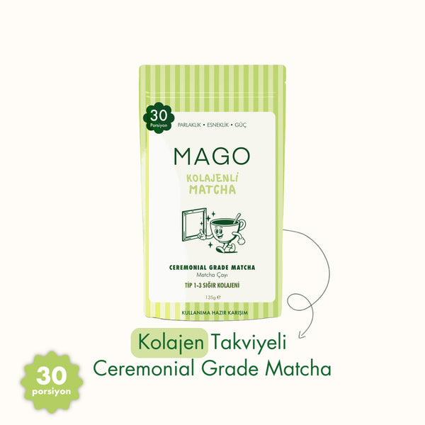 Kolajen Takviyeli Ceremonial Grade Matcha