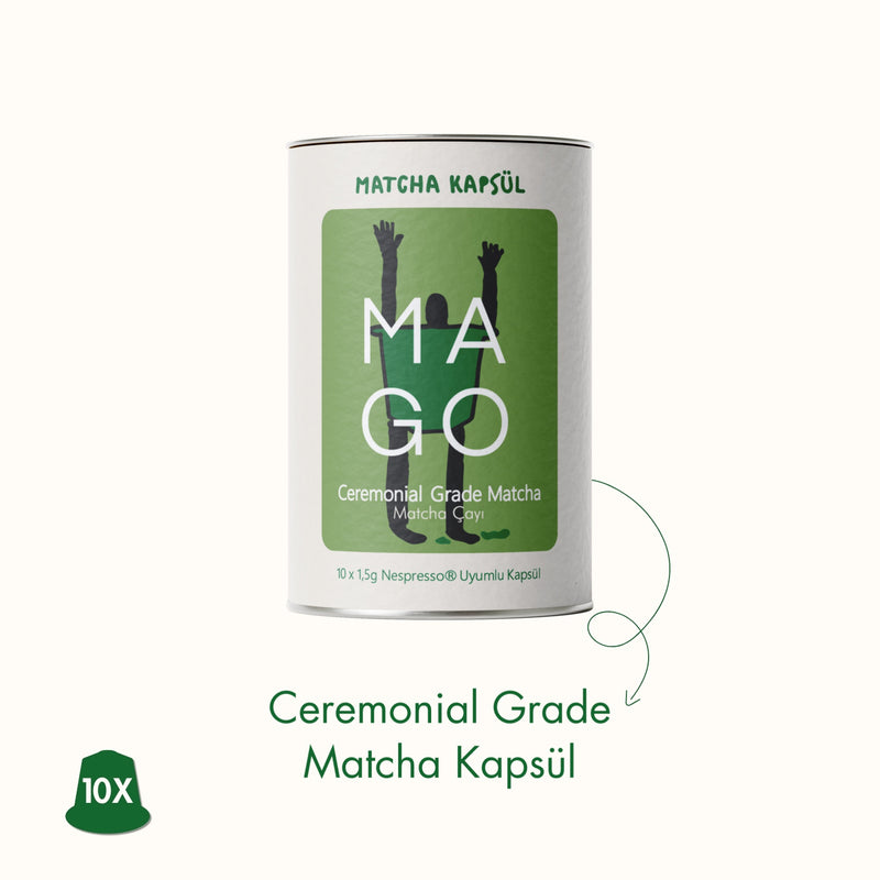 10 x Ceremonial Grade Matcha Nespresso® Uyumlu Kapsül